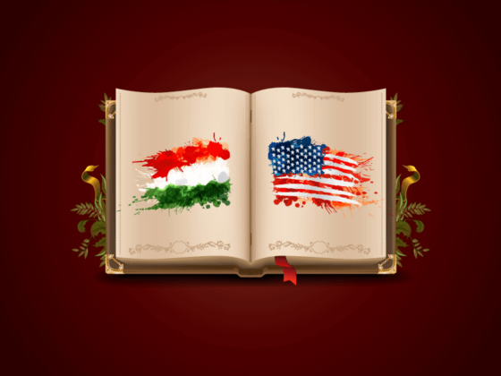 magyar startup és amerikai startup naplója egy könyv két lapján ábrázolt magyar és amerikai zászlókkal
