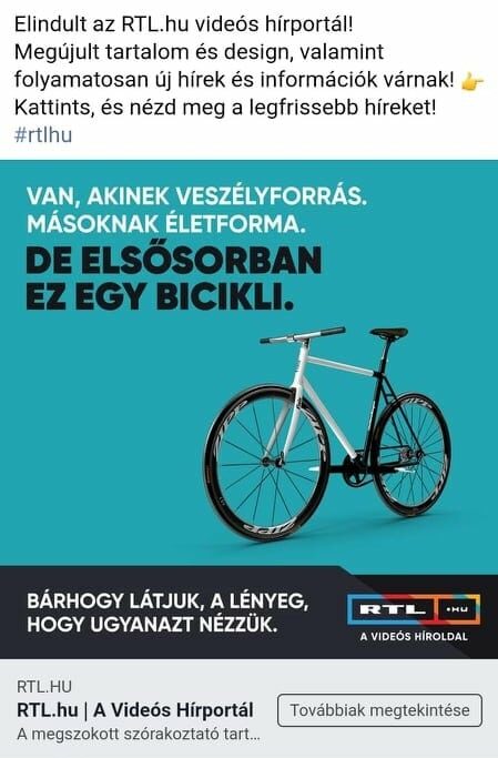 Egyszerűen frappáns hirdetési szöveg az RTL hazai online kampányában
