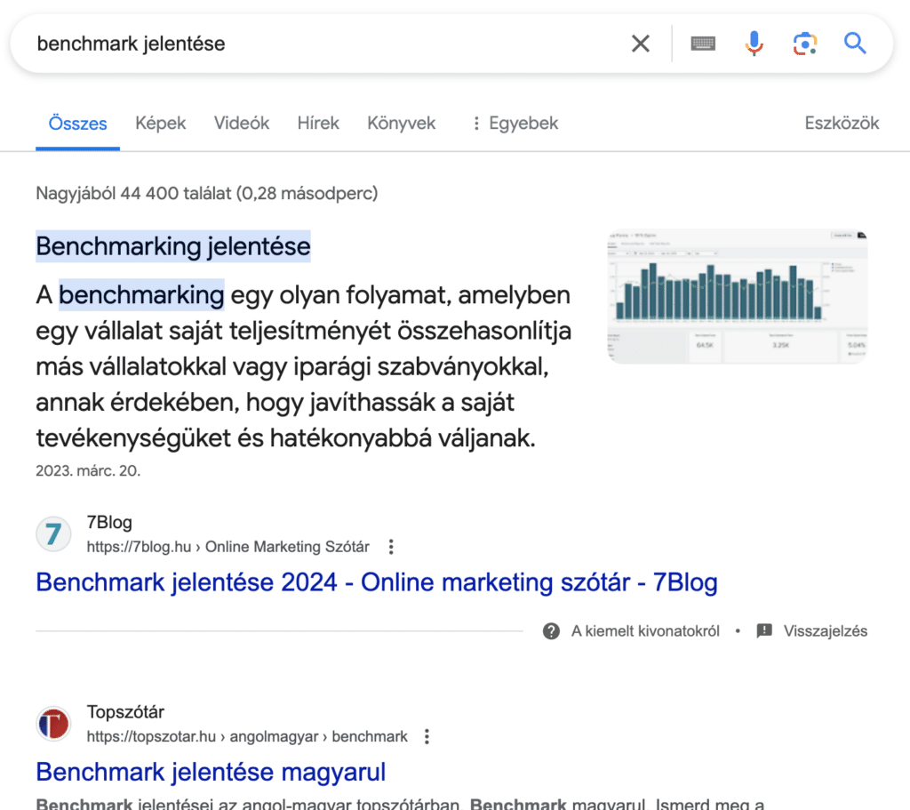 featured-snippet Featured snippet, avagy a kiemelt kivonatok - SEO trendek 2024