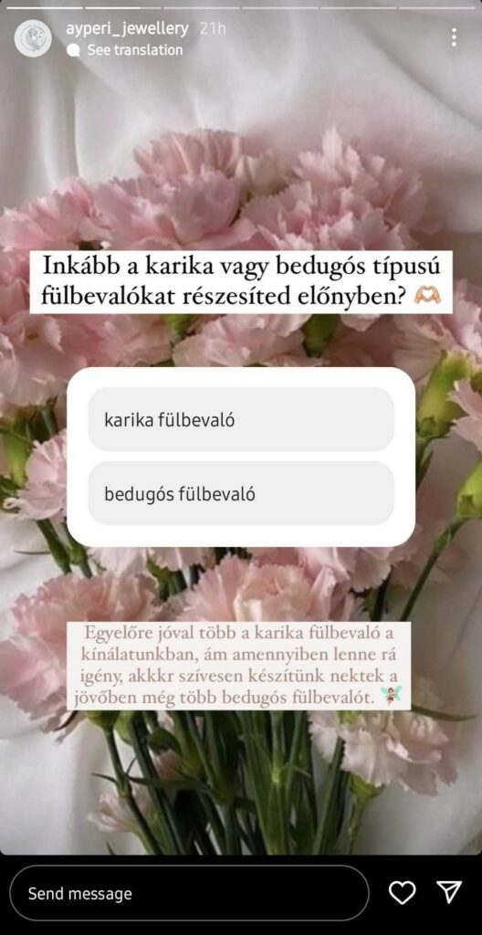 Instagram_story_engagement_1 Story formátum interaktív matricával