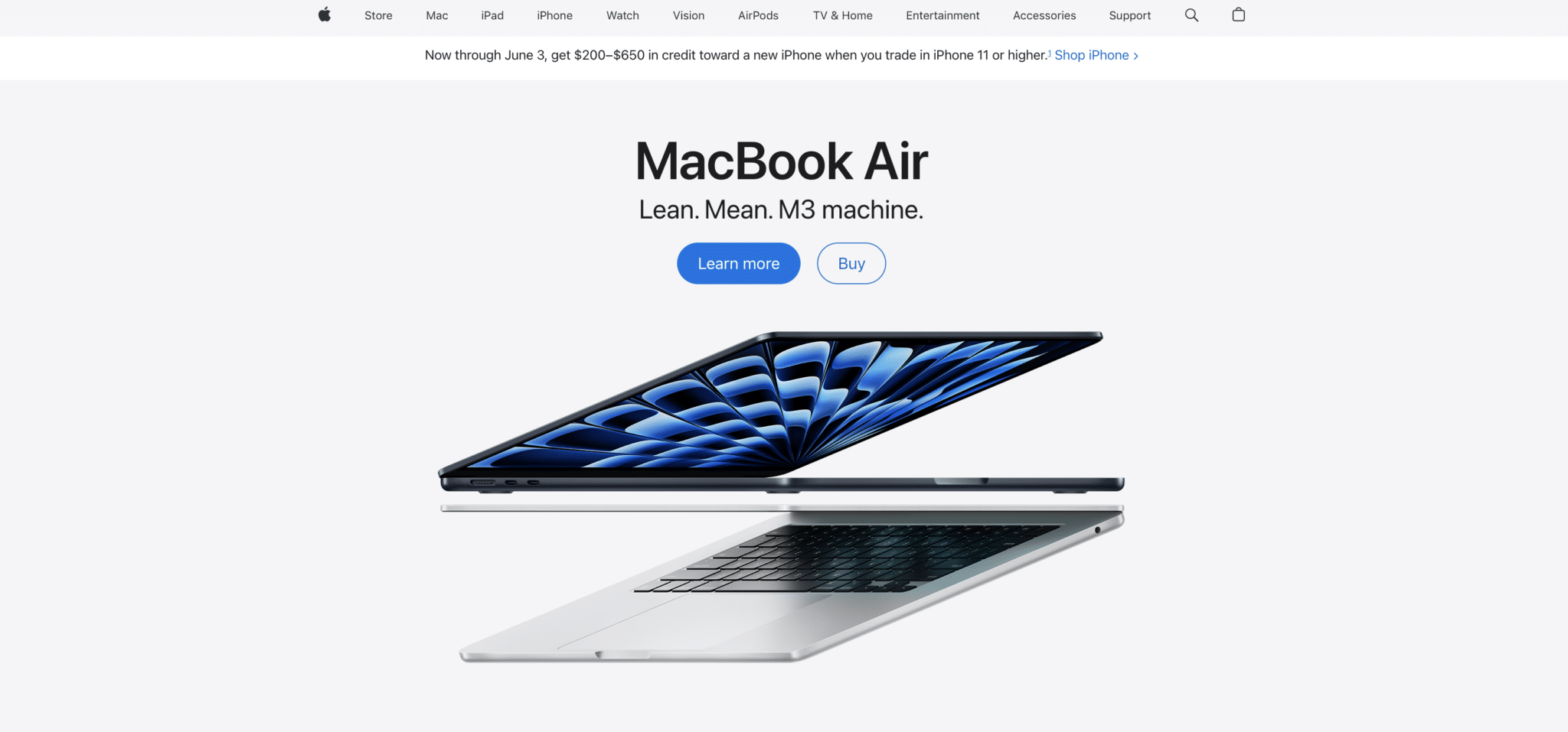 apple Apple weboldal screenshot