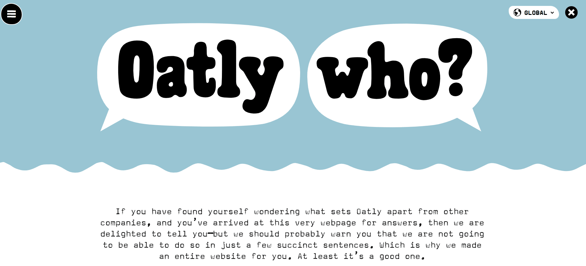 oatly_weboldal_szöveg_screenshot Screenshot az oatly.com formabontó weboldal szövegírásáról