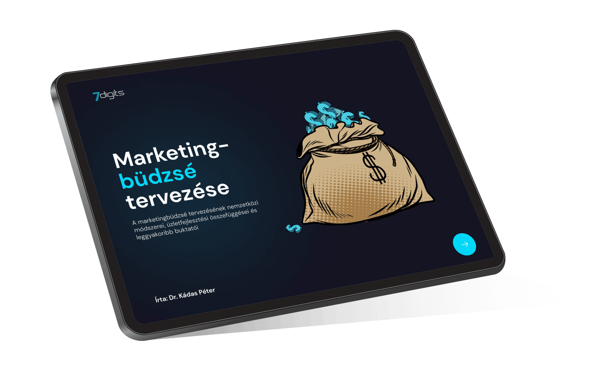 Marketing büdzsé tervezése e-book mockup