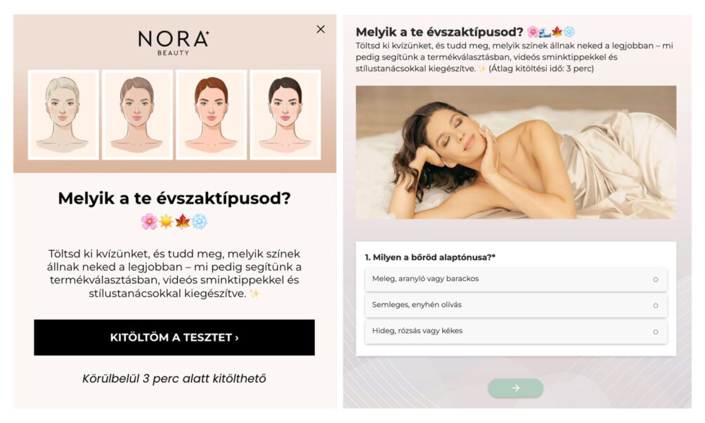 Nora Beauty formok Nora Beauty formok